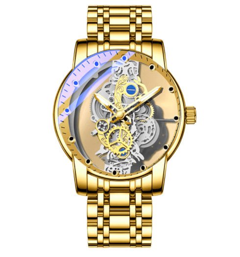 Men's Watch Skeleton Automatic Quartz
